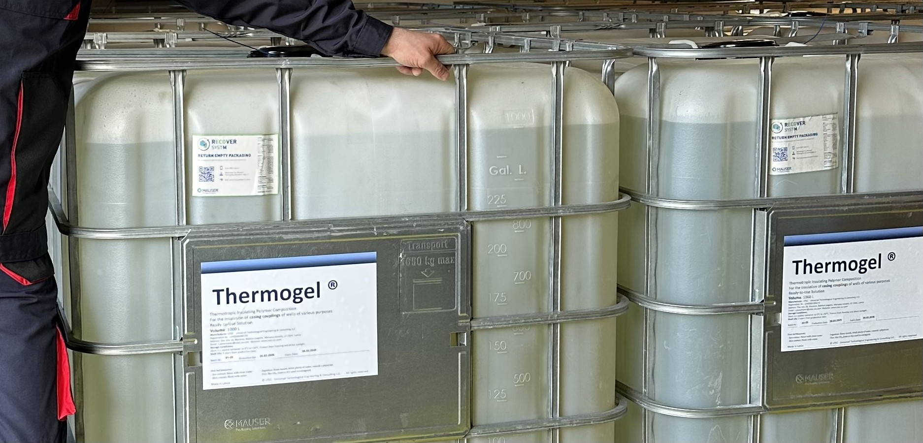 THERMOGEL ready-to-use solution before dispatch